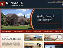 Tablet Screenshot of kenmarkhomes.com